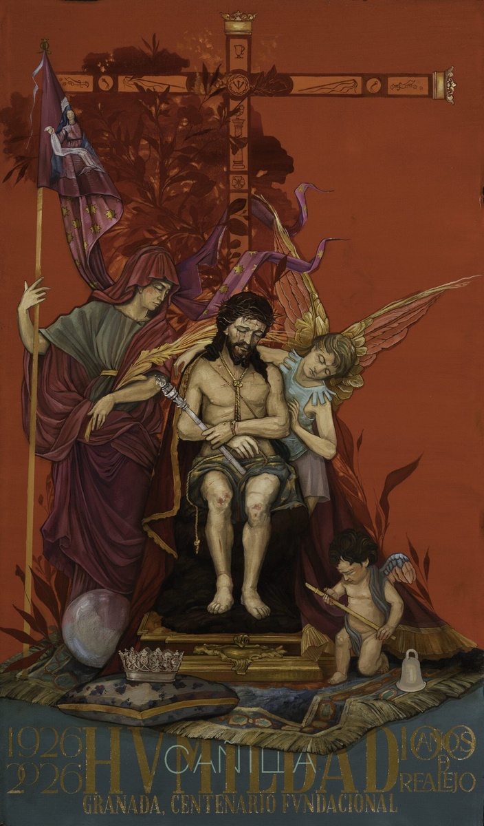 Cartel del I Centenario fundacional, obra de Jesús Zurita