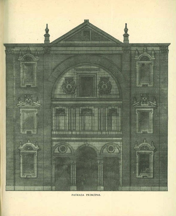 Fachada del desaparecido convento de Belén