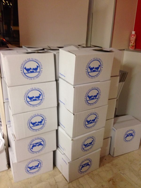 Cajas del Banco de Alimentos