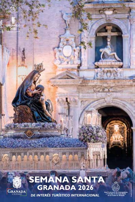 Portada de la Guía de horarios de la Semana Santa de Granada 2026